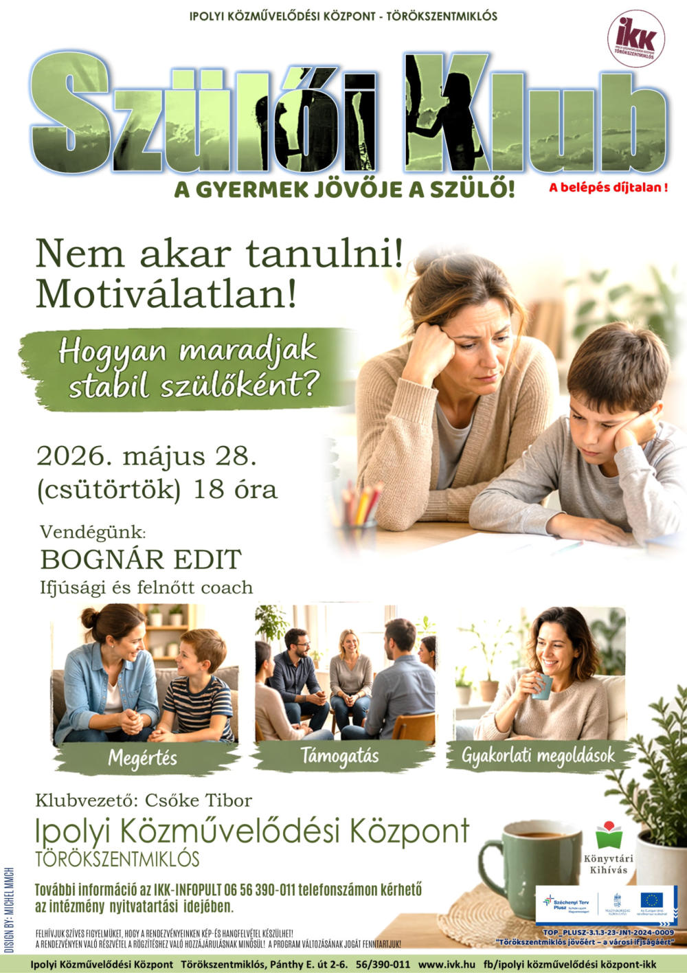 Ipolyi Közművelődési Központ - Szülői Klub programja