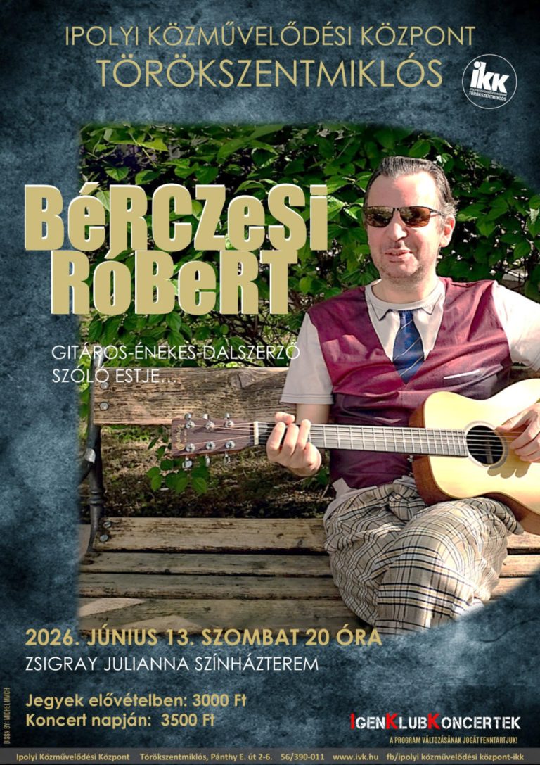 Bérczesi Róbert gitáros-énekes és dalszerző szóló estje