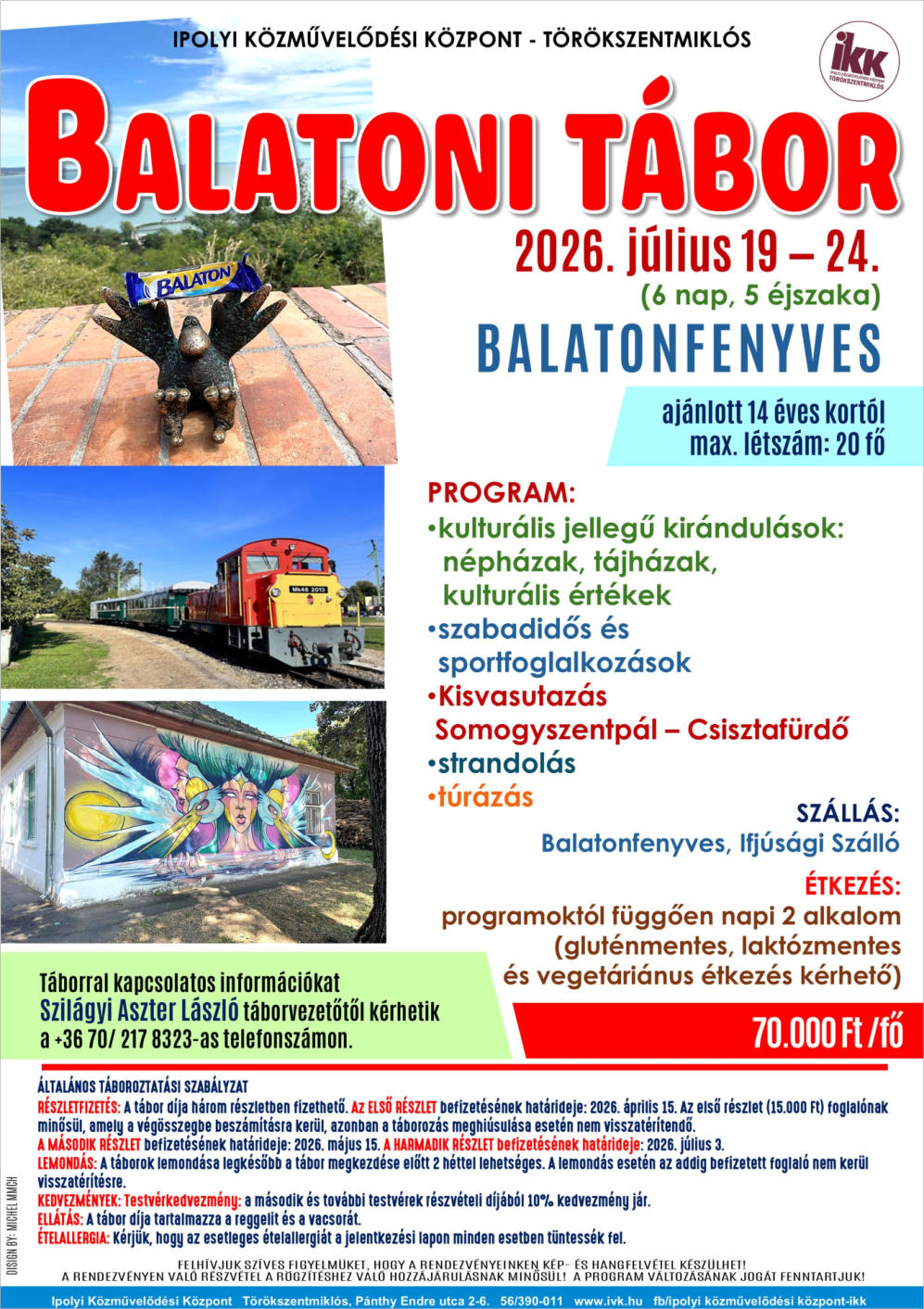 Balatoni nyári tábor - Ipolyi Közművelődési Központ