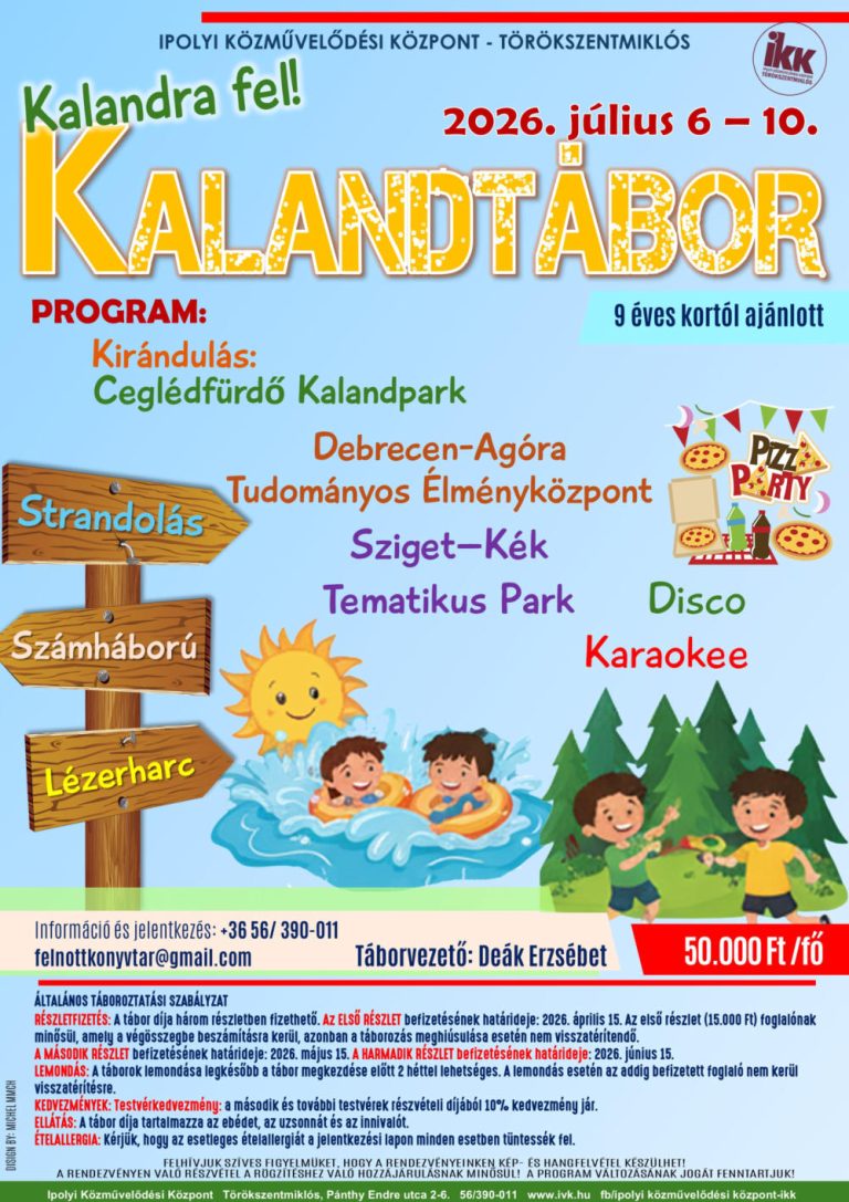 Kaland tábor - Ipolyi Közművelődési Központ