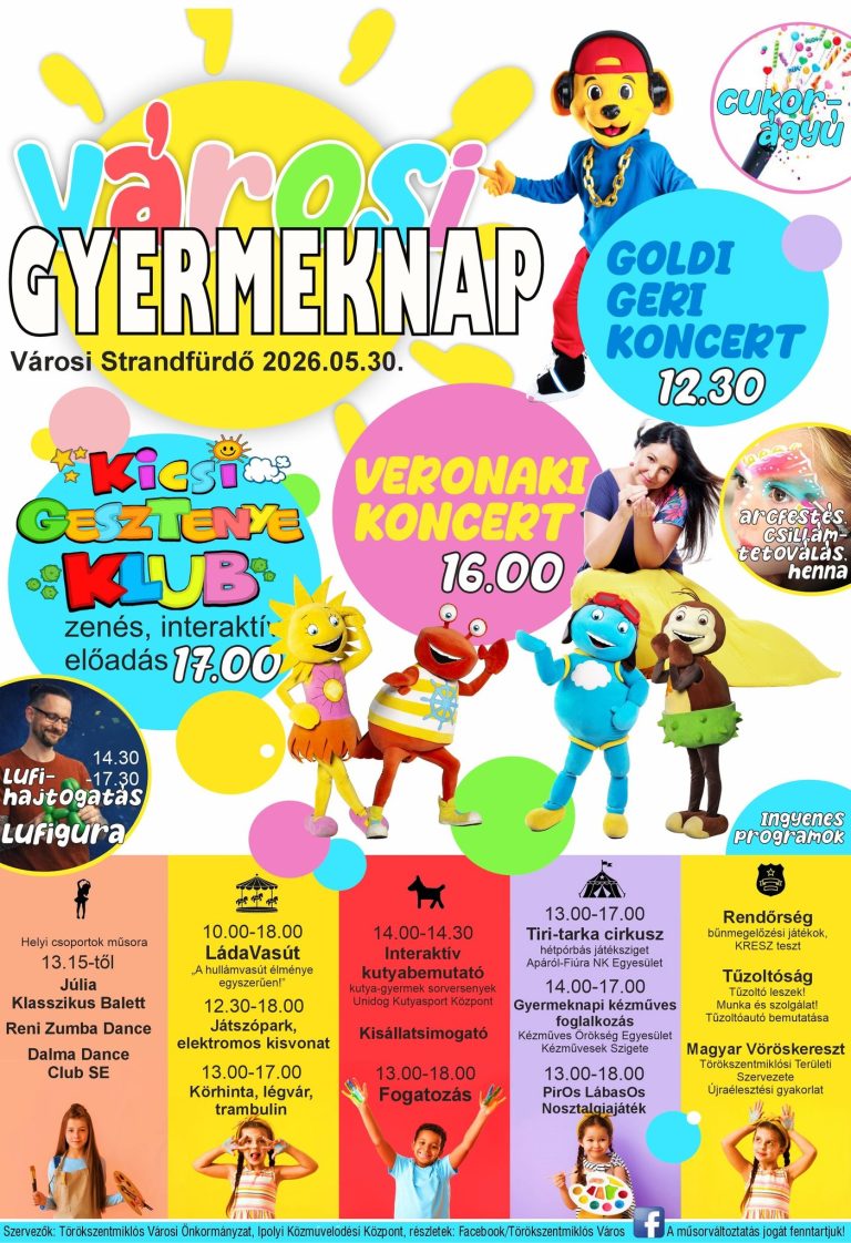 Városi Gyermeknap 2026 - Törökszentmiklós