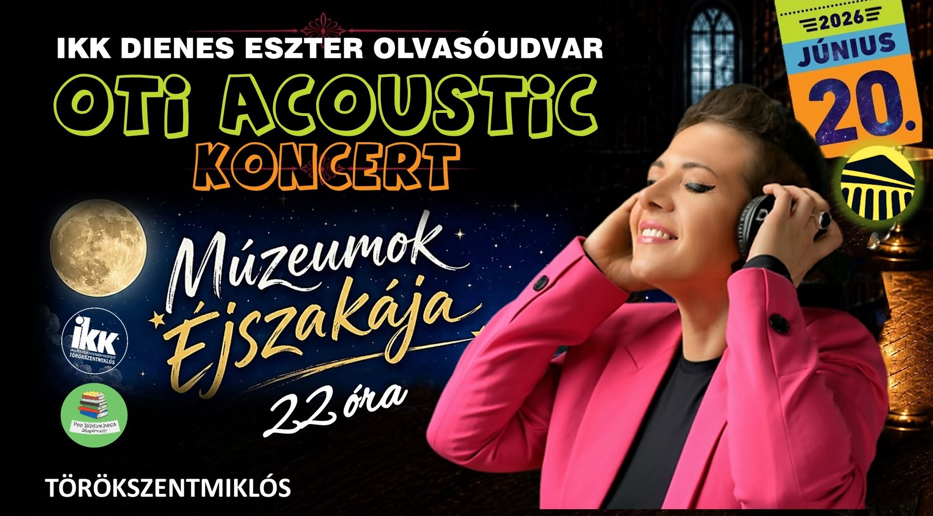 Múzeumok éjszakája - Oti Acoustic koncert - Ipolyi Közművelődési Központ