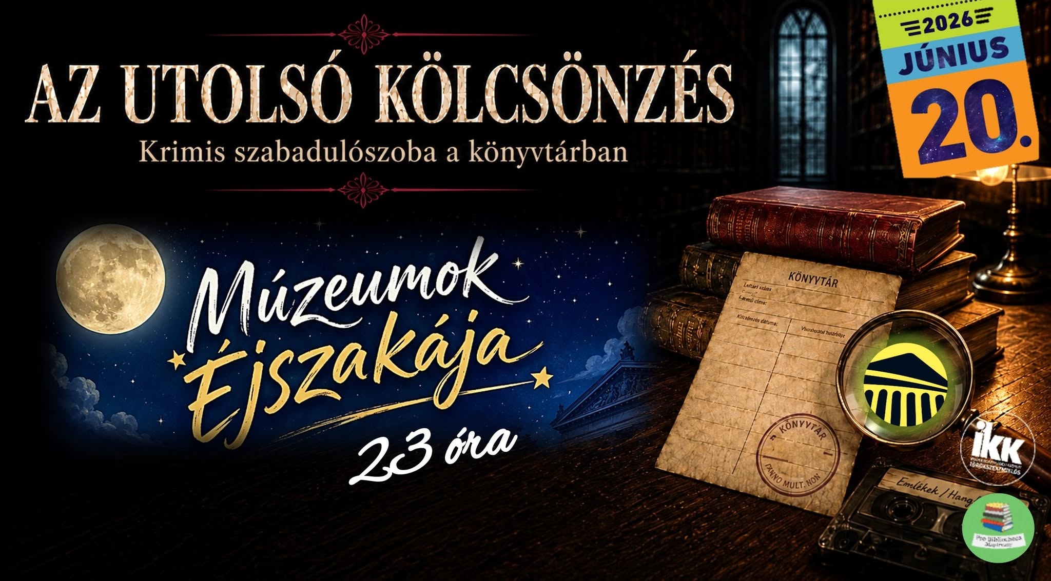 Múzeumok éjszakája - Krimis szabadulószoba a könyvtárban