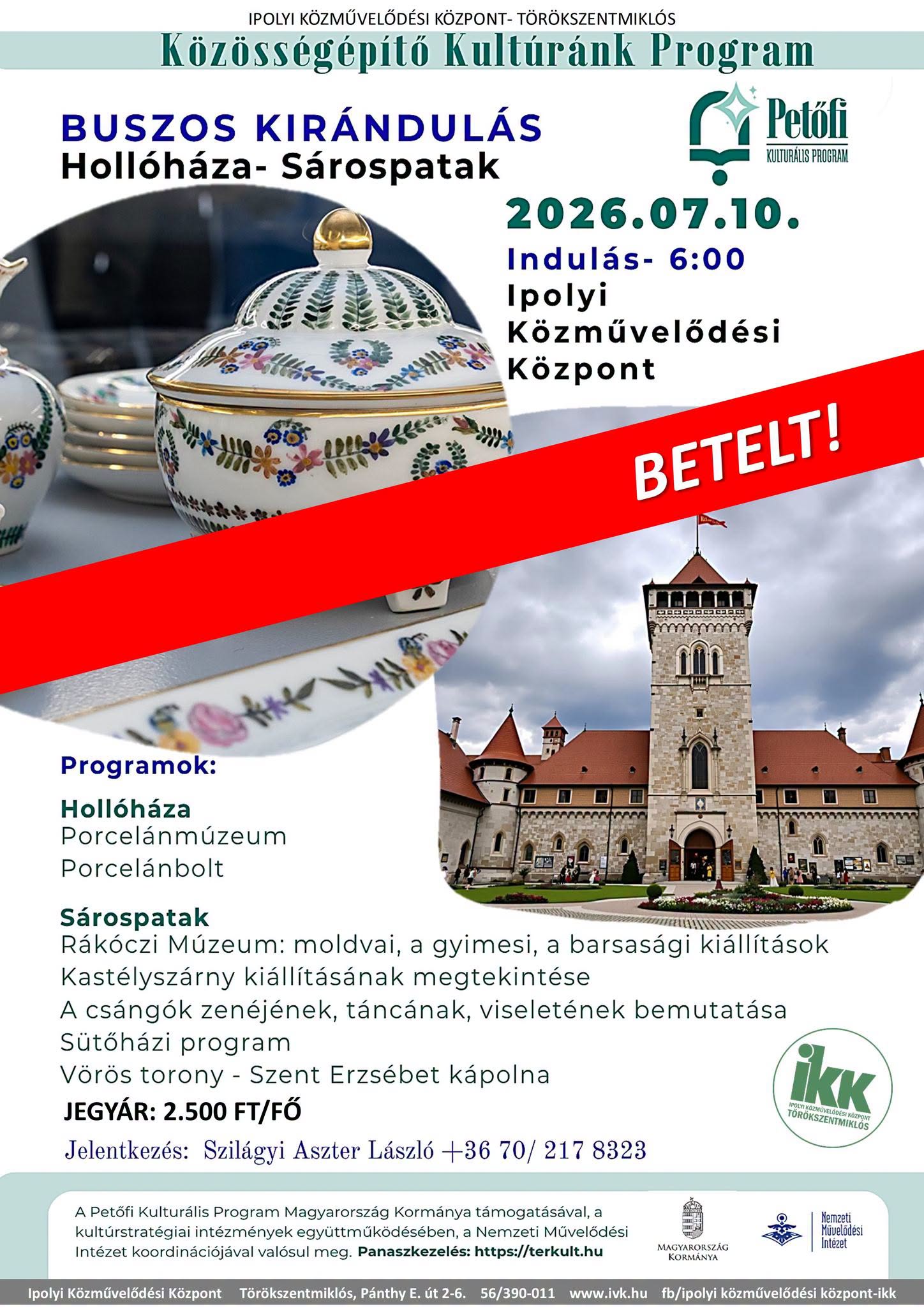 Kirándulás Hollóházára és Sápospatakra