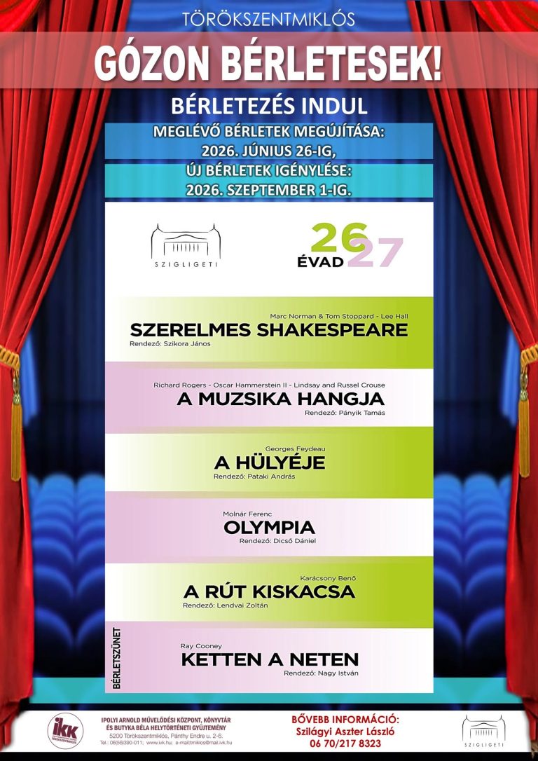 Gózon színházbérlet 2026-2027-évad