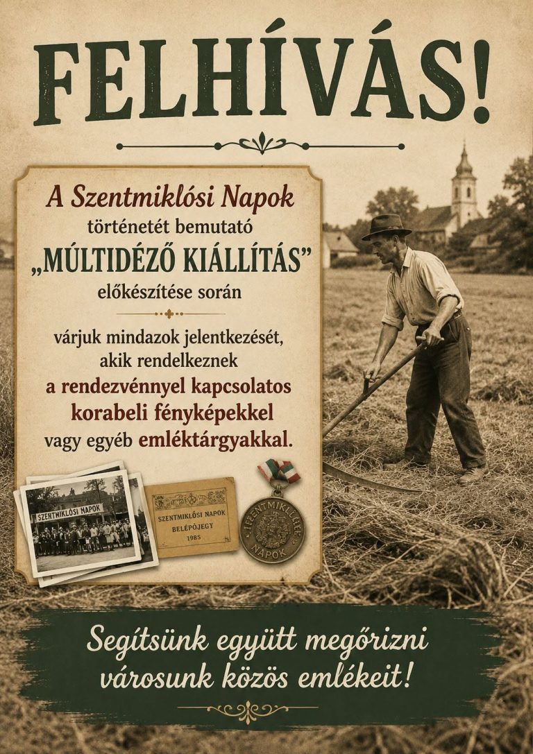 Felhívás - Múltidéző kiállítás előkészítése - Ipolyi Közművelődési Központ