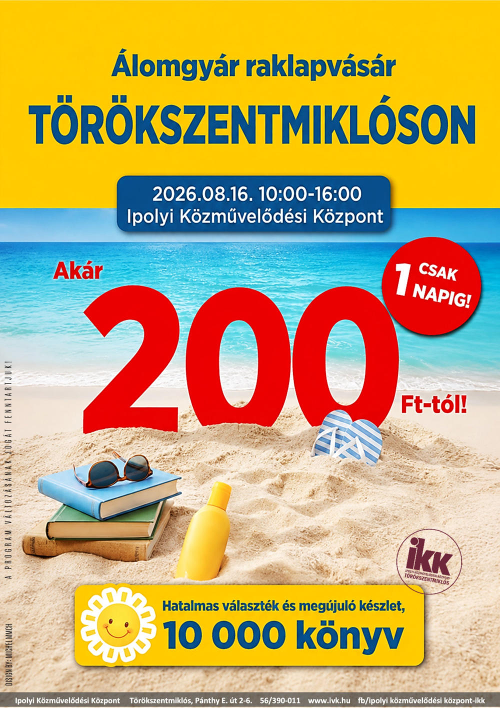 Álomgyár raklapvásár - Törökszentmiklós - Ipolyi Közművelődési Központ