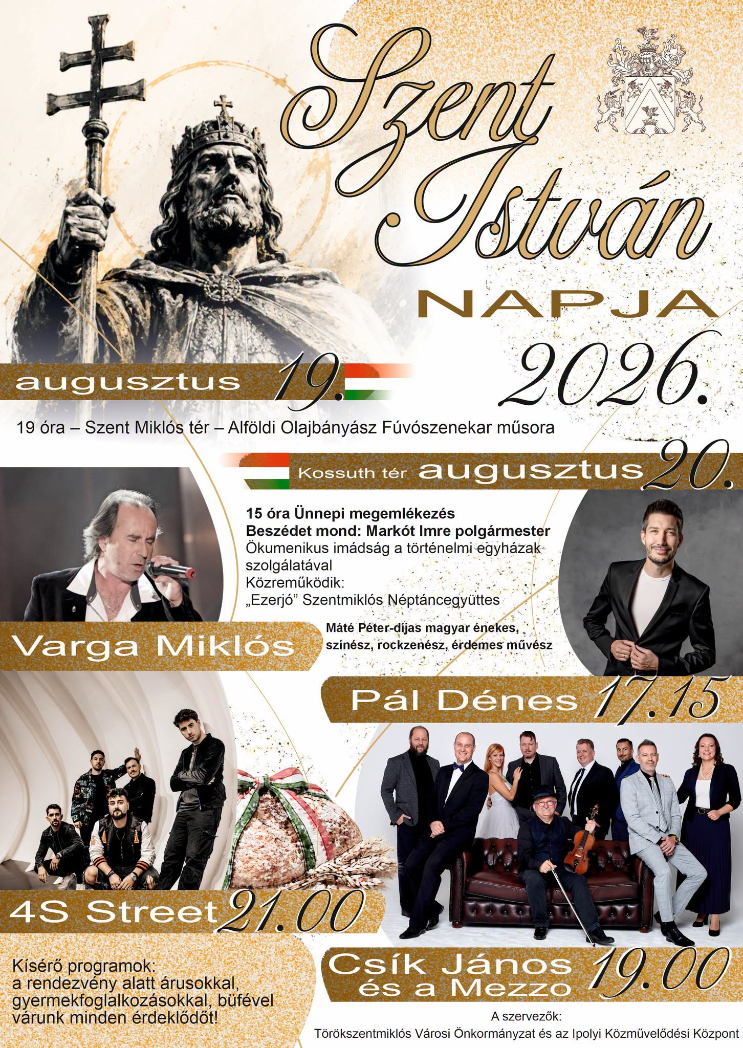 Szent István Napja programok - Törökszentmiklós