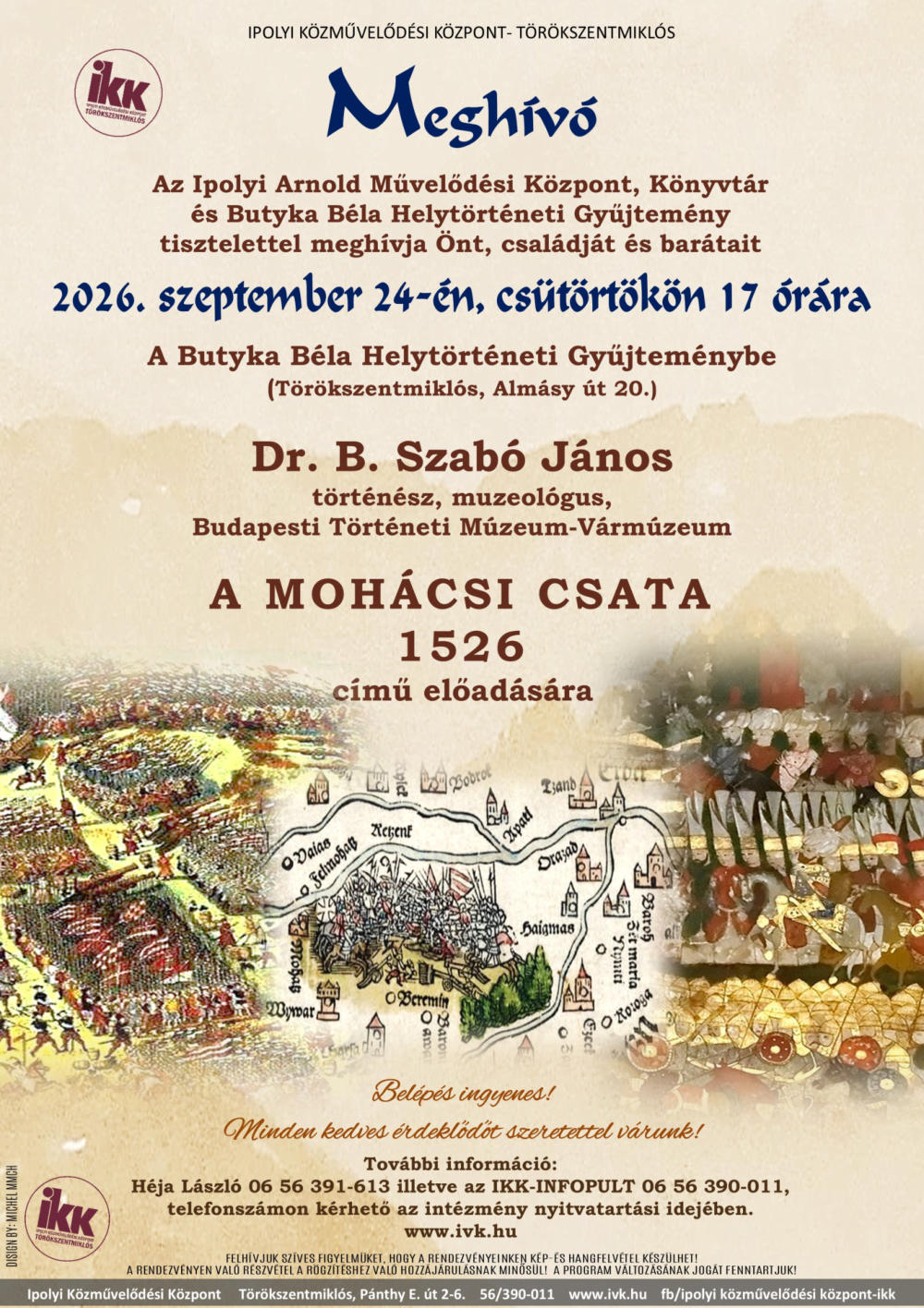 A mohácsi csata előadás - Butyka Béla Helytörténeti Gyűjtemény