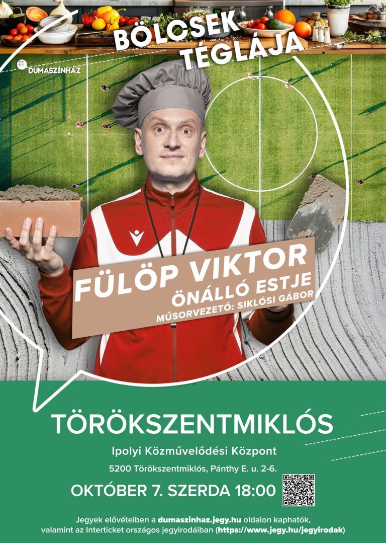 Bölcsek téglája - Fülöp Viktor önálló estje - Ipolyi Közművelődési Központ