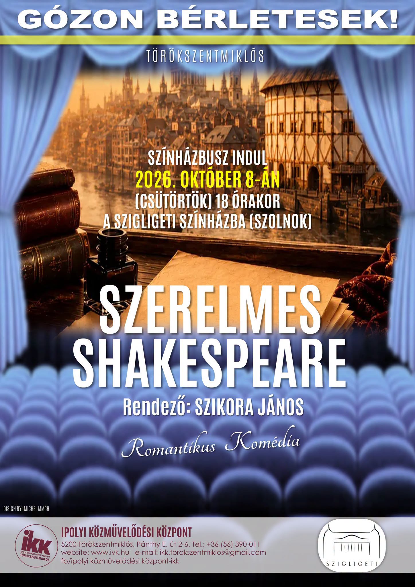 Gózon színházi bérlet - A szerelmes Shaekespeare