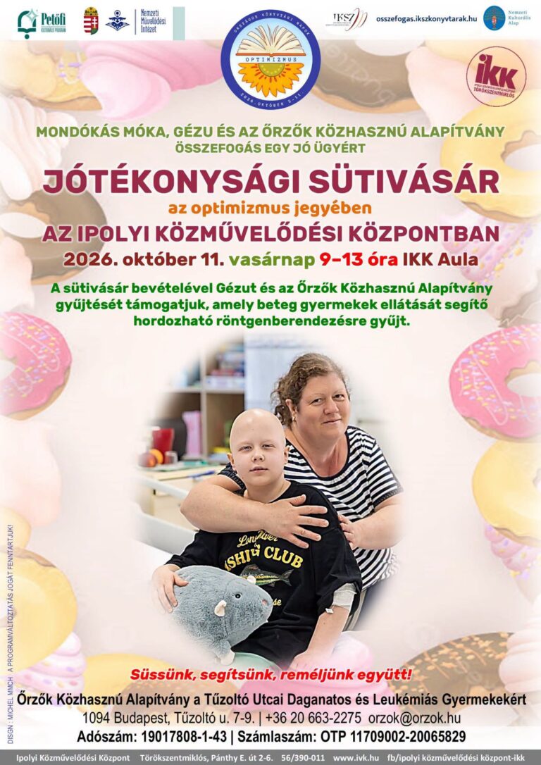 Jótékonysági sütivásár - Ipolyi Közművelődési Központ