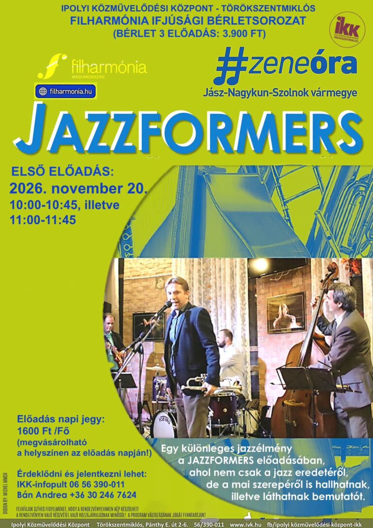 Jazzformers - Ipolyi Közművelődési Központ