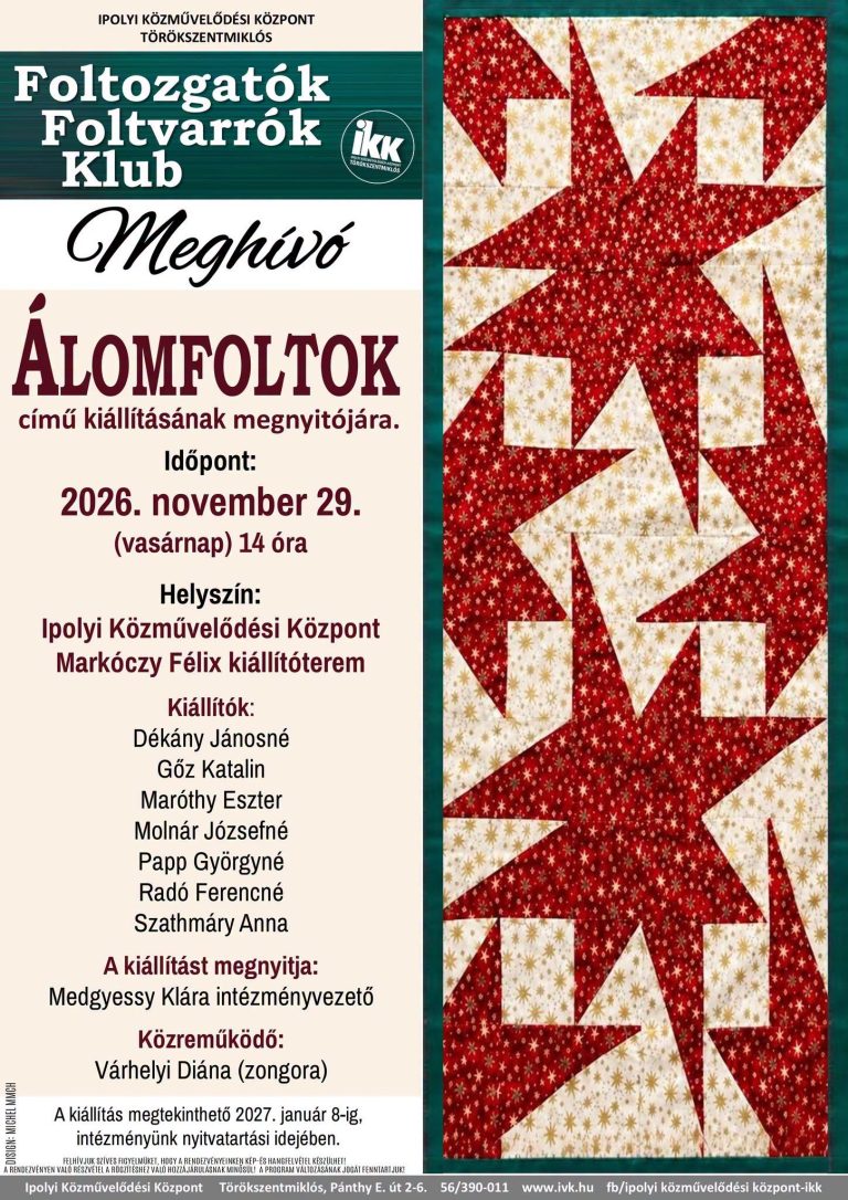 Foltozgatók Foltvarrók Klub kiállítása