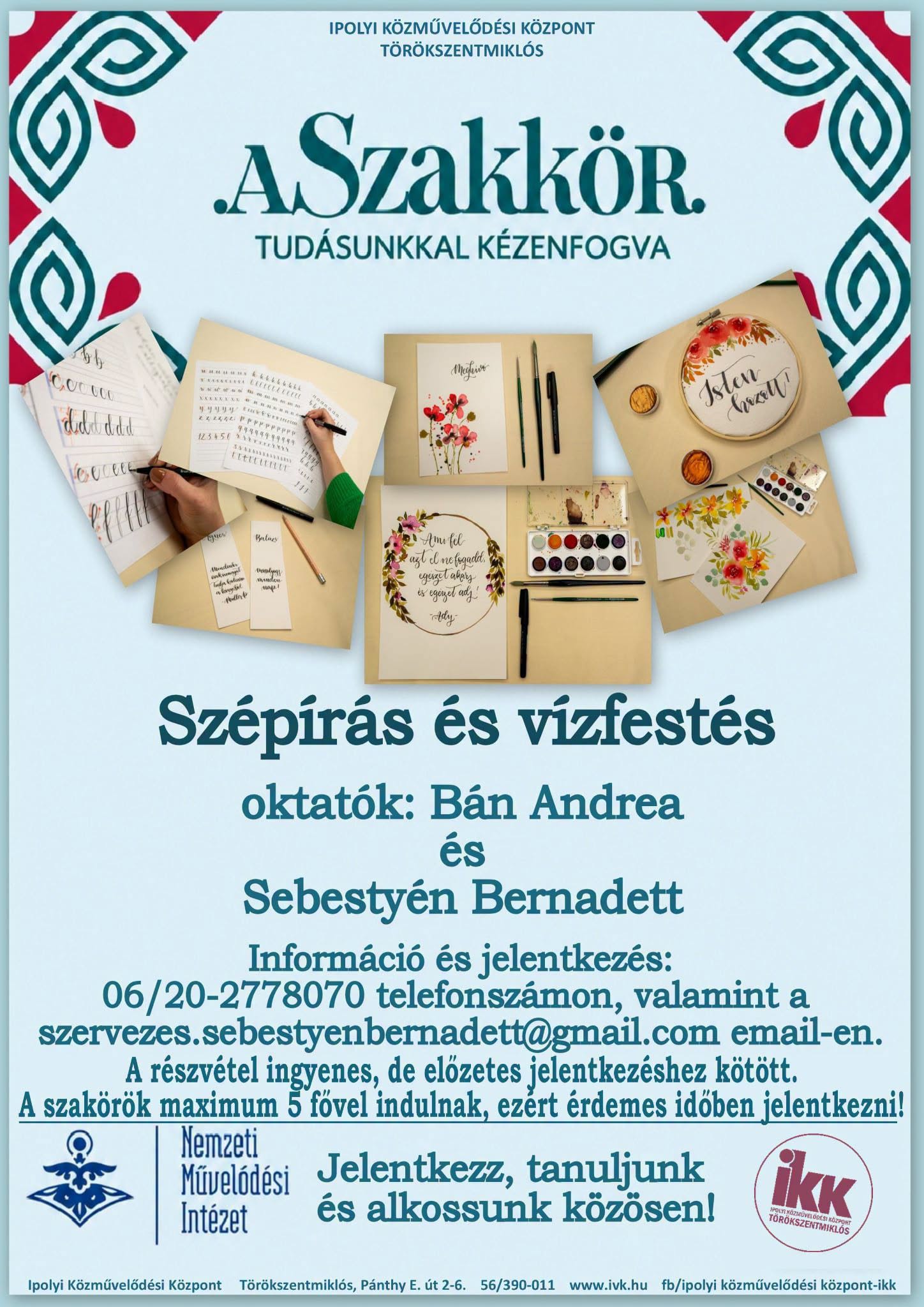 ASzakkör - Szépírás és vízfestés - Ipolyi Közművelődési Központ